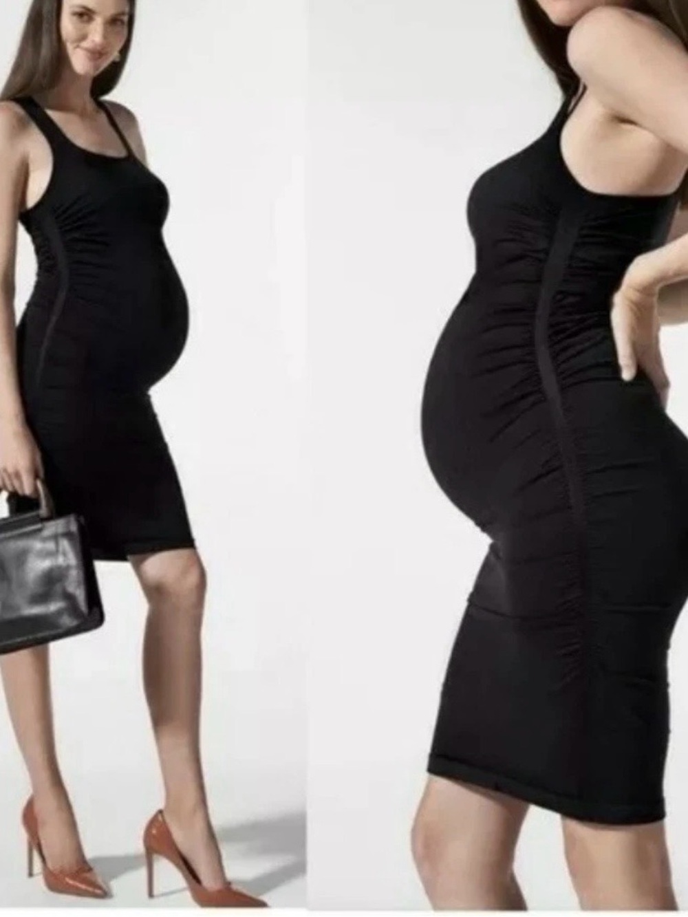 BLANQI Black Maternity Mini Dress